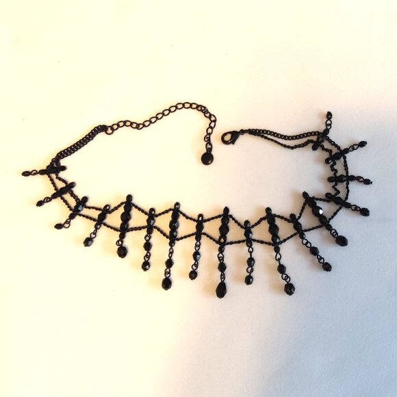 Vintage NEW LC Liz Claiborne Black Necklace for Women Girls - Picture 3 of 6